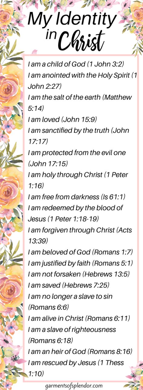 31 Identity In Christ Bible Verses To Encourage Your Soul