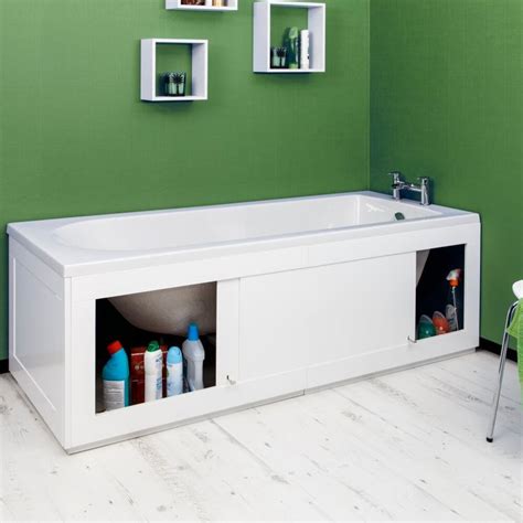 Crown bath panels crown bath panels side & end bath panel pack (gloss white, 1700x700). Croydex Unfold N Fit White Bath Storage Panel. Lowest price guarantee, checked daily. In stock ...