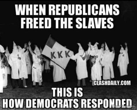 Meme Shows Exactly How Democrats Responded To Freeing Of Slaves
