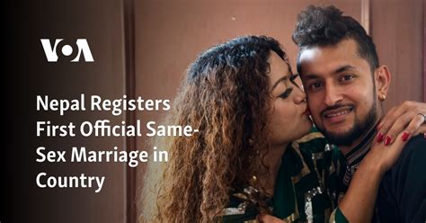 Nepal Registers First Official Same Sex Marriage In Country