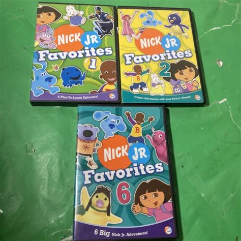 NICK JR FAVORITES Nick Jr Adventures Nick Jr Play Dates DVD Lot PicClick