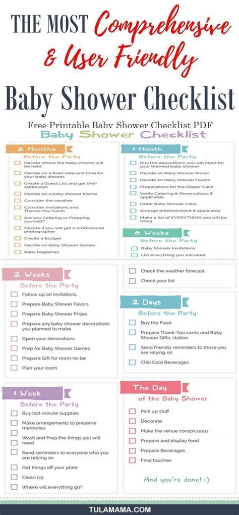 Free Printable Baby Shower Planner