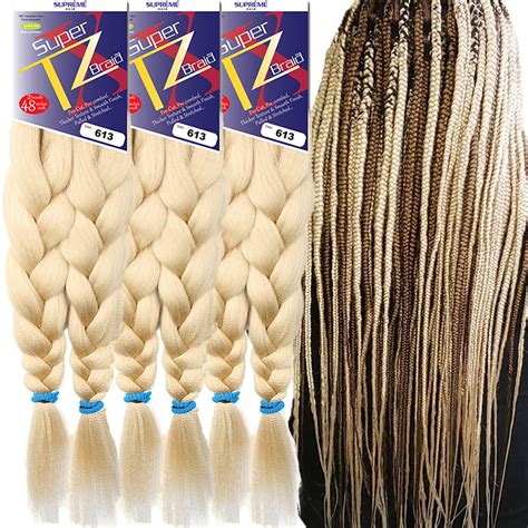 Buy Pre Stretched Braiding Hair Extensions Inch Long Unfolded Bundles Total Xpression