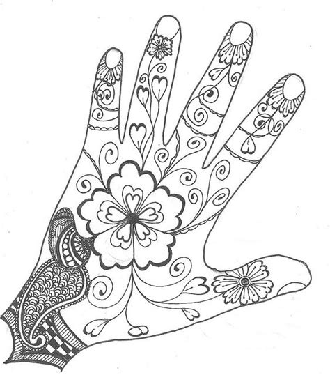 Outline Mehndi Zentangle Drawings Mehndi Designs Book Sun Coloring