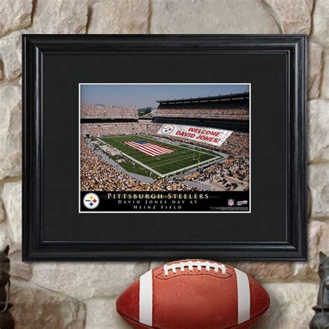 Personally Engraved Ts Personalized Nfl Stadium Print With Wood Frame 8099