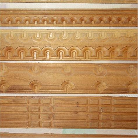Wooden Teak Wood Design Moulding For Interior Decoration Thickness 3