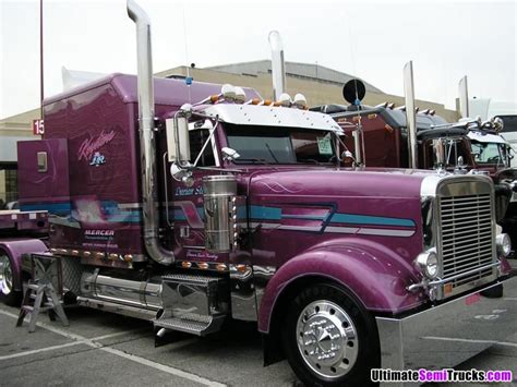 Purple Classic All Truck Big Rig Trucks Heavy Truck Truck And