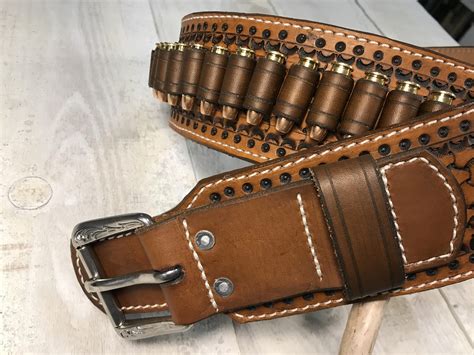 Leather Cartridge Belt Cowboy Western