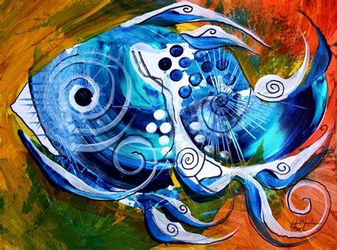 An online gallery of original fish art, abstract paintings, modern art, drawings and prints. "Pacific Color" (2012) Abstract Fish Art from J. Vincent ...