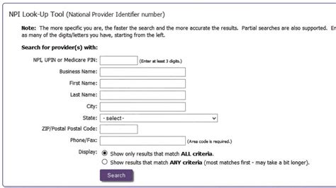 Npi National Provider Identifier Search On Find A Code Youtube