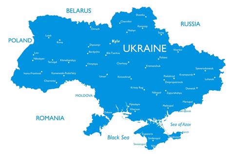 Printable Map Of Ukraine