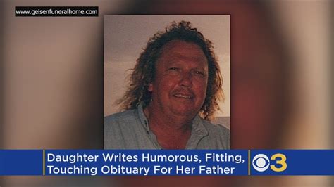 Daughter Writes Humorous Obituary For Father In Indiana Youtube