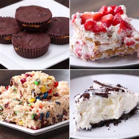 4 easy 3 ingredient no bake desserts snacks and sweets in 2019