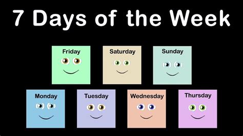 Days Of The Week Song 7 Days Of The Week Song Acordes Chordify