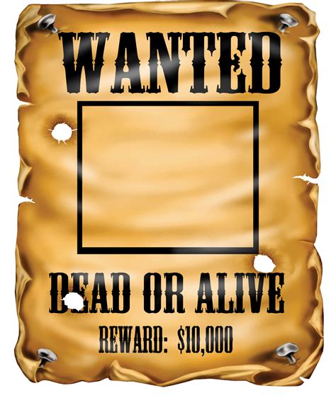 Wanted Poster Png Image