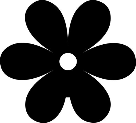 Flower Silhouette Svg Png Icon Free Download (#35105) - OnlineWebFonts.COM
