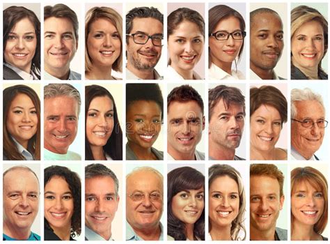 Set Of People Faces Stock Photo Image Of Group Expressions 79273852