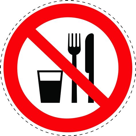 Pictogramme Interdiction De Manger