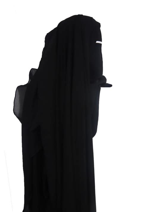 Three Layer Niqab Triple Layer Niqab Diamond Khimar Etsy