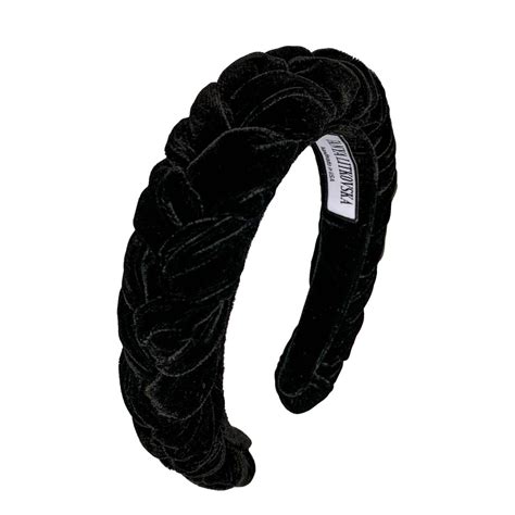 Women Hair Accessories Black Velvet Headband Black Headbands