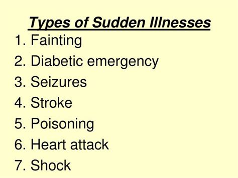 Ppt Chapter 15 Sudden Illness Powerpoint Presentation Id3719345