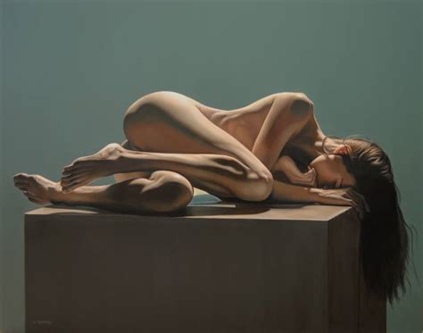 Hyperrealism Painting Female Nude