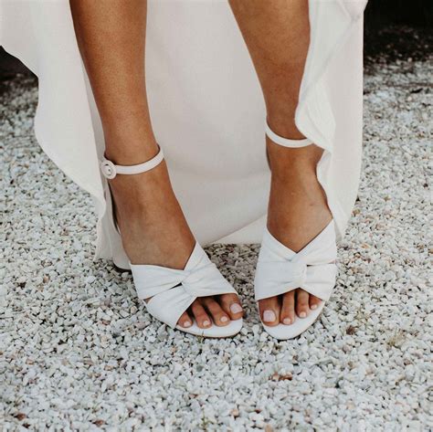 Ivory Bridal Shoes Block Heel Wedding Shoes Classic Wedding Etsy Uk