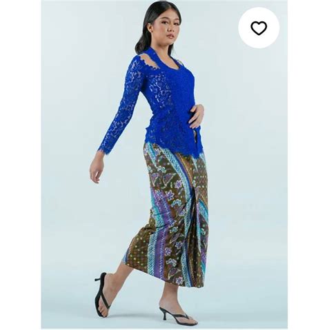 Kebaya Wirda Lestari Royal Blue Set Womens Fashion Muslimah Fashion