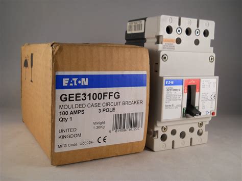 Eaton Mccb 100 Amp Triple Pole 100a 3 Phase Series G Geb3100ffg