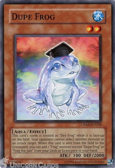 Crms En028 Dupe Frog Common Unl Edition Mint Yugioh Card Unicorn