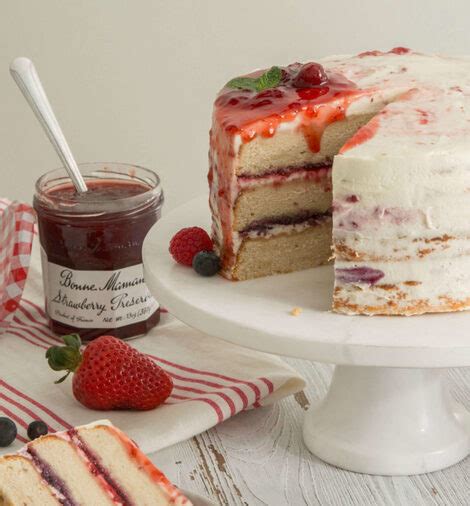 Berry Naked Cake Recipe Bonne Maman