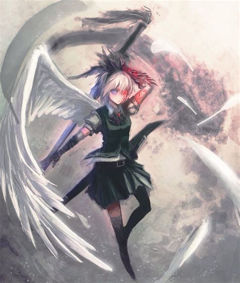 Lyric songs, lyric search, words to song, song words, anime music, video game music, megumi hayashibara lyrics. Anime angel wing sword purple eye demon eye red arm scales white hair | Anime | Pinterest ...