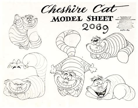 236x264 draw a cute anime cat, step by step, drawing sheets, added by dawn. Vintage Disney Alice in Wonderland: Animation Model Sheet ...