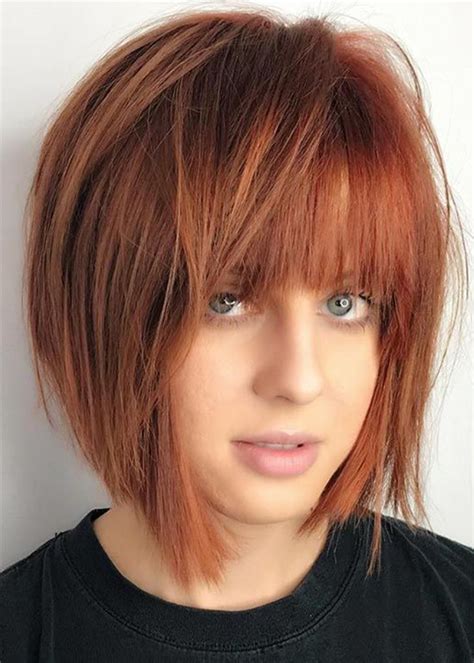 Womens Short Bob Straight Synthetic Hair Capless Wigs With Bangs 120