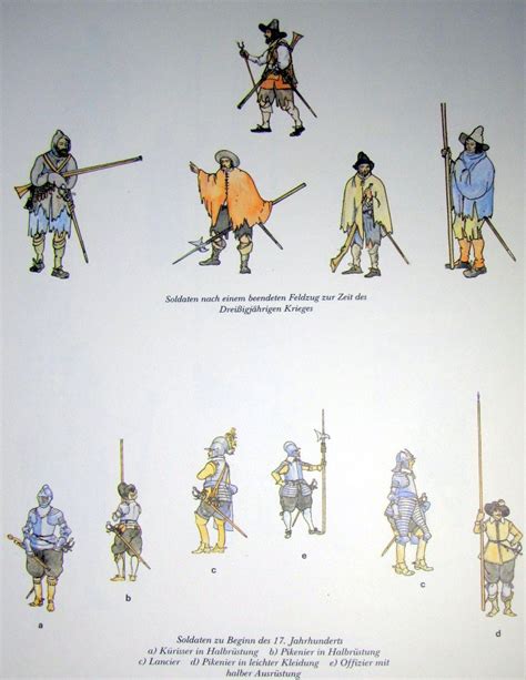 Troop Types For The Early 17th Century Including The More Ragged