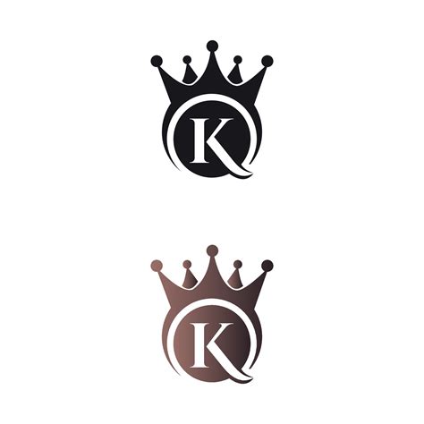 Luxury Crown Letter Mark K Letter Logo Vector Template 4970686 Vector