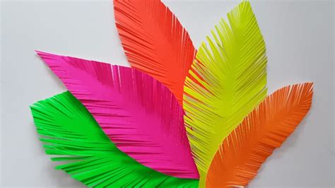 How To Make Paper Feathers Youtube