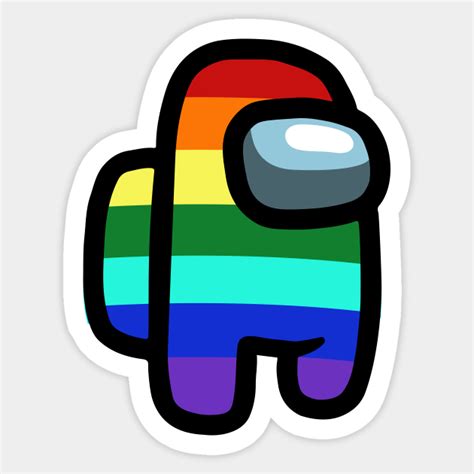 exclusive among us crewmate imposter rainbow colors