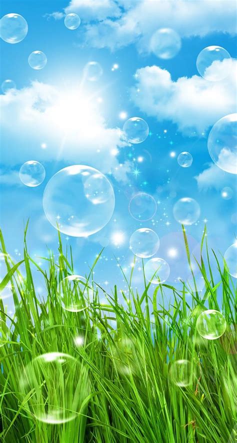 Customize and personalise your desktop, mobile phone and tablet with these free wallpapers! !!TAP AND GET THE FREE APP! Shining Nature Sky Green Grass ...