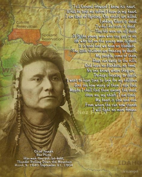 Chief Joseph Of The Nez Perce By Irisangel Redbubble Chief Joseph