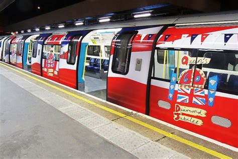 Diamond Jubilee Decorated Jubilee Line Train London Underground London Transport Jubilee Line