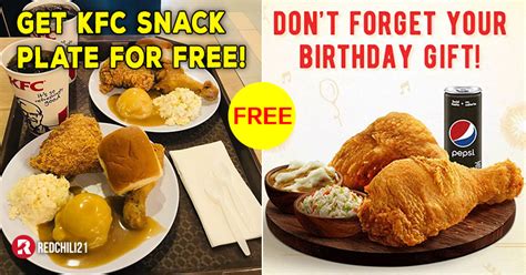 Kfc Is Giving Free Birthday Meals Enjoy Free Snack Plate Meals On Your Birthday Month