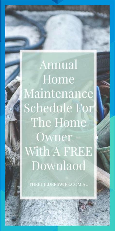 Annual Home Maintenance Schedule For The Homeowner The Builder S Wife Nelliegooding1993