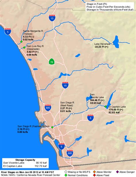 River And Reservoir Map For San Diego Simcenter