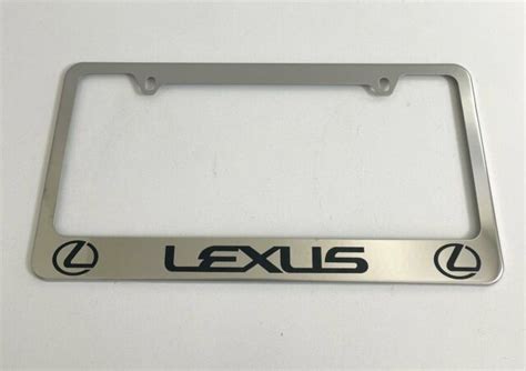 Lexus Chrome Metal License Plate Frame Ebay