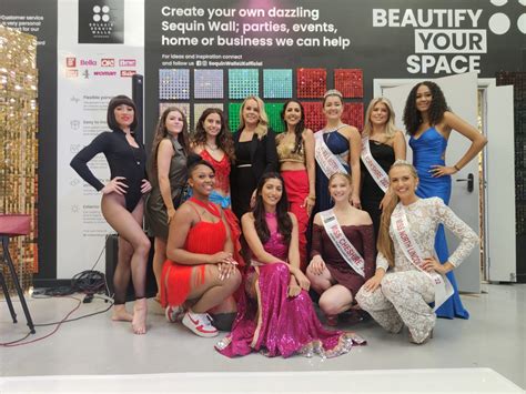 Solaair Sequin Walls Hosts Miss England 22 Talent Finalists Miss England Contest