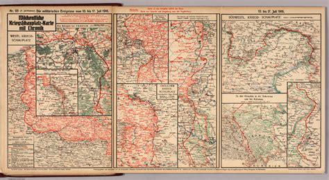 World War I Map German Nr 93 Military Events To July 17 1916