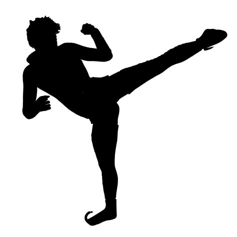 Kickboxing Silhouette At Getdrawings Free Download