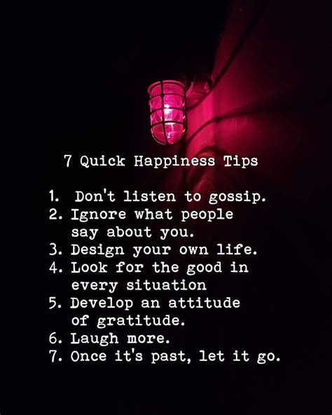 7 Quick Happiness Tips Pictures Photos And Images For