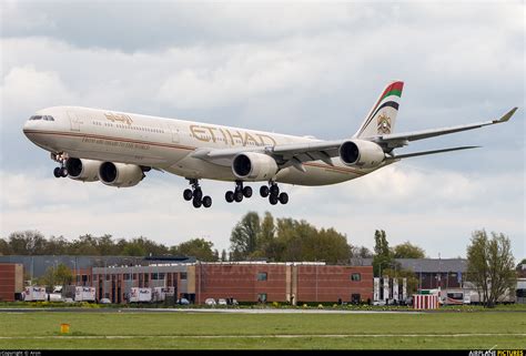 A6 Ehl Etihad Airways Airbus A340 600 At Amsterdam Schiphol Photo